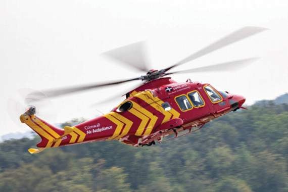 Motorcyclist airlifted to hospital following collision with car