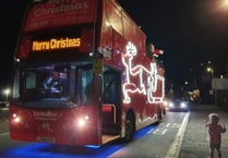 Santa bus to head through Liskeard this evening 