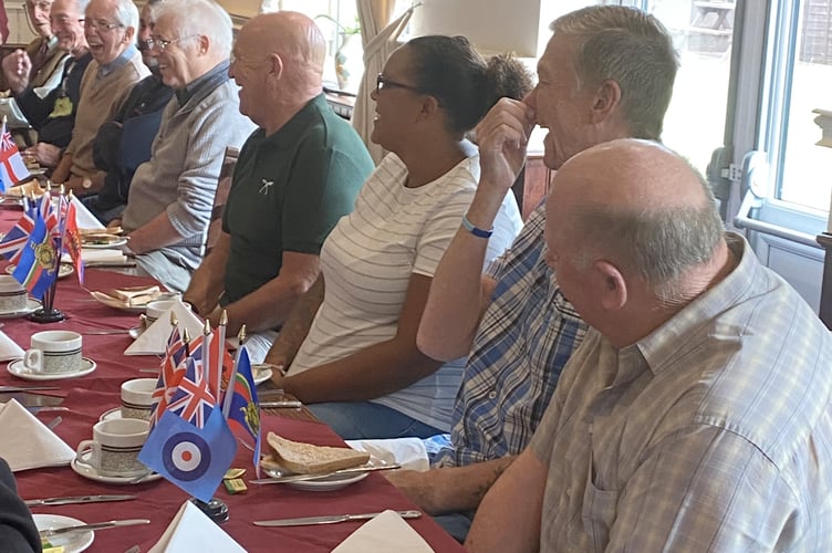 A breakfast club meet up under way at the Ploughboy in Saltash