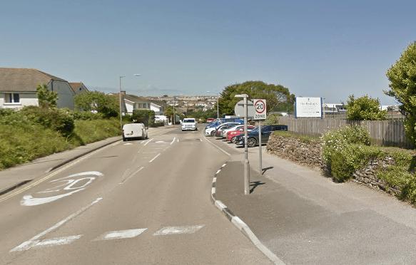 The road outside Bishops’ CoE Learning Academy
