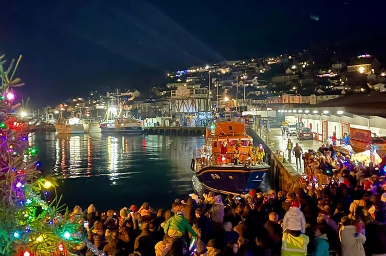 Newlyn Harbour Christmas lights switch-on