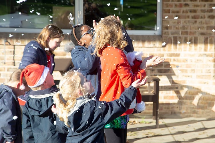 Truro School's Santas on the Run event