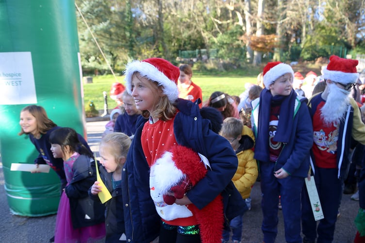 Truro School's Santas on the Run event