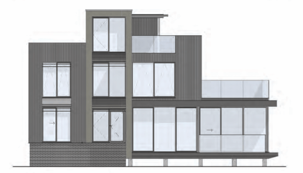 An artist's impression of the planned houses