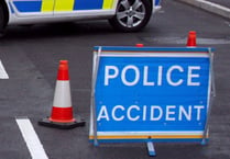 Road closed after accident
