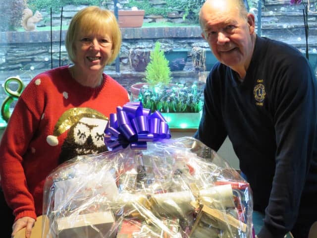Lions Club Christmas hamper winner