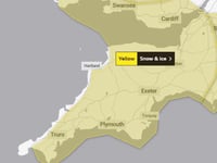 Fresh warning of snow and ice for Cornwall