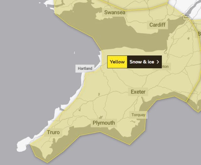 Fresh warning of snow and ice for Cornwall