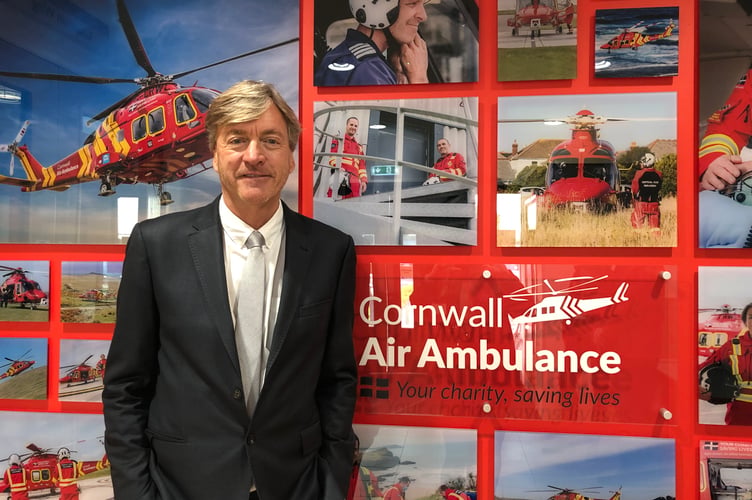 Richard Madeley at Cornwall Air Ambulance HQ