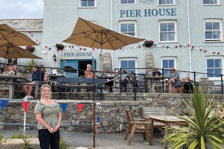 The Pier House Hotel in Charlestown featured as St Austell Brewery's pub of the month in July 2022