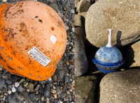 Two objects from Canada have washed on the Cornish coast 