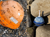 Two objects from Canada have washed on the Cornish coast 