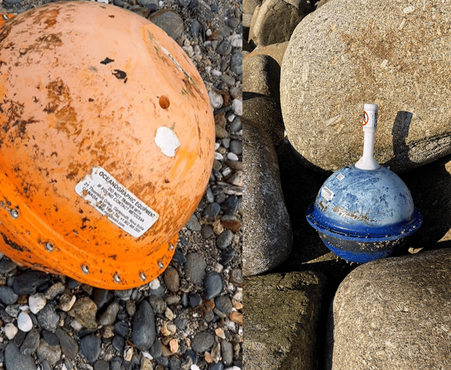 Two objects from Canada have washed on the Cornish coast 