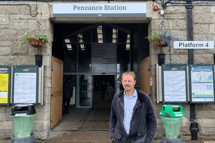 Derek Thomas at Penzance Railway Station