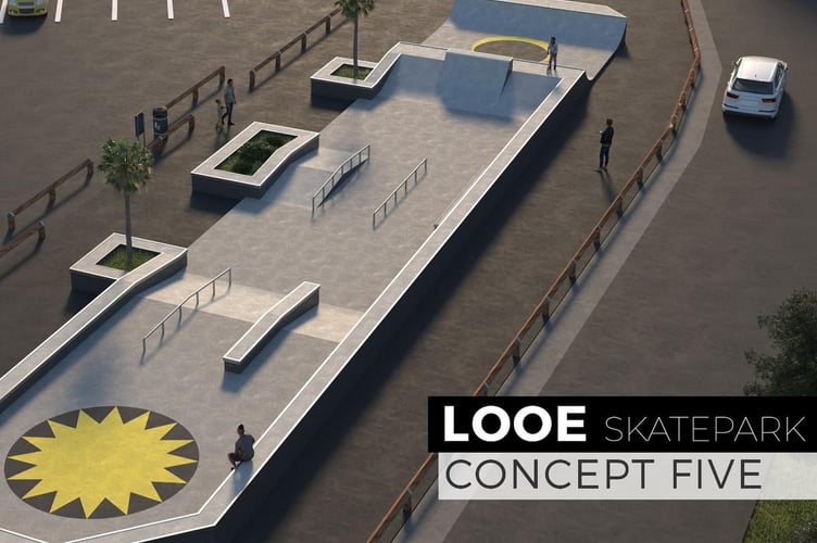 Looe skatepark concept