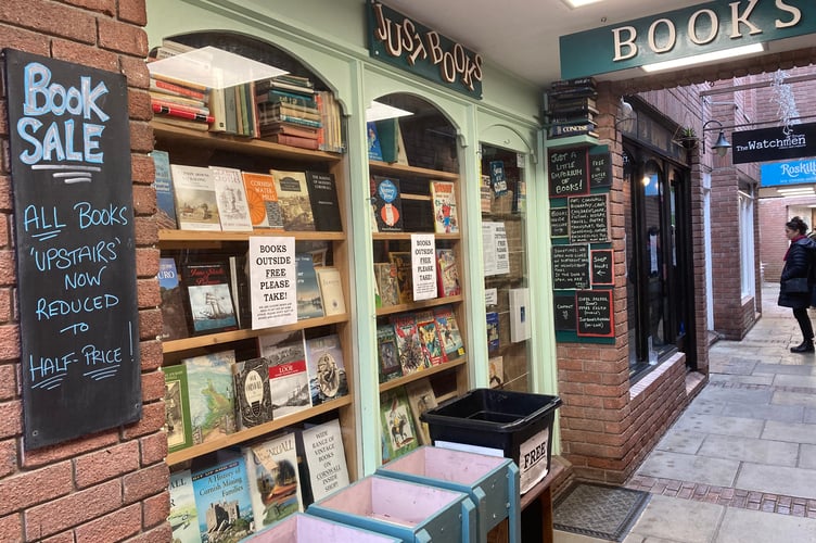 Just Books in Truro which is closing down