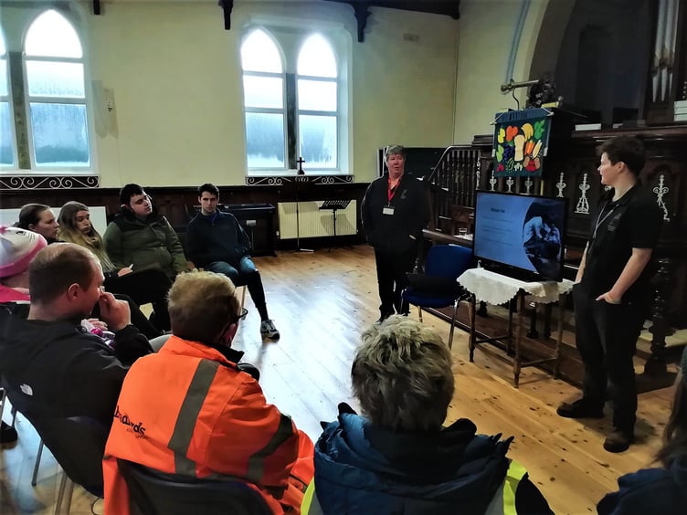 Mousehole Wild Bird Hospital giving a recent presentation to Kehelland College