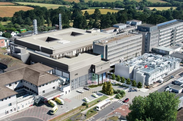 A computer generated image of how the new hospital site would look