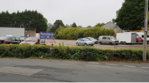 The proposed site for the housing