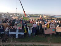 Second demonstration held against cliff being concreted 