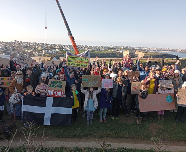 Second demonstration held against cliff being concreted 