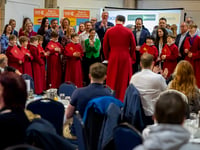 Cathedral choristers wow Cornwall Chamber of Commerce 