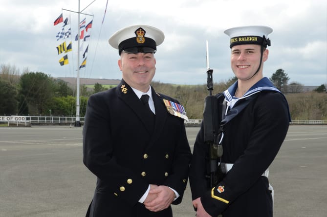 CT Father and son reunite at passing out parade