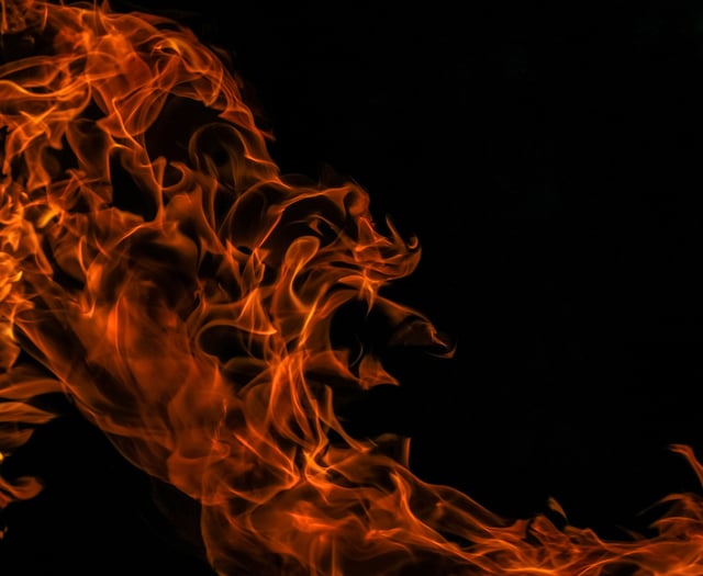 Loader burst into flames inside barn