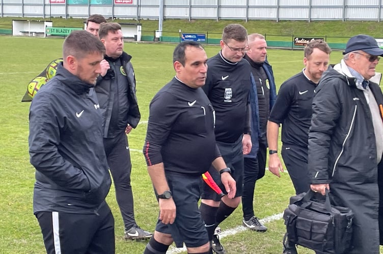Football match abandoned