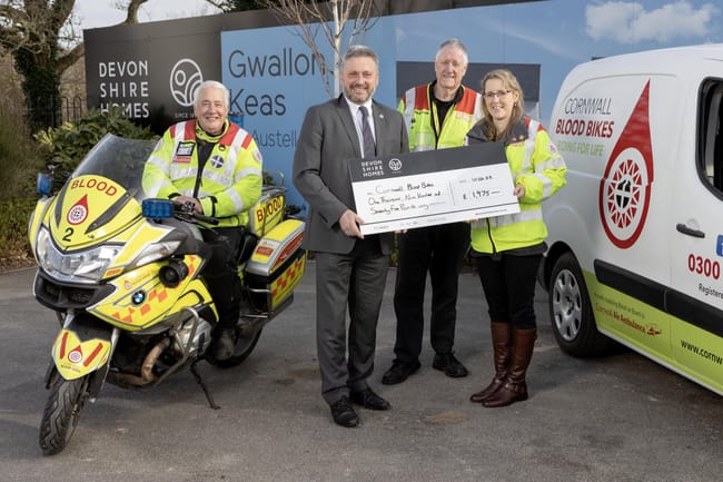 House builder’s Blood Bikes boost