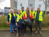 Group brave the weather to clean up Camborne