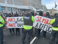 Video: Second protest and counter-protest held at asylum seeker hotel