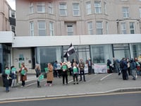 Counter protest held in solidarity with refugees and women