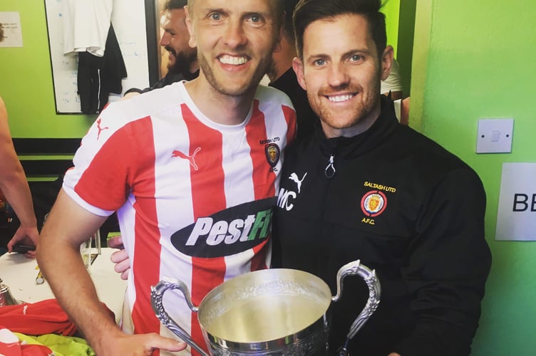 Matt Cusack with the Senior Cup