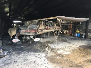 Devastation revealed by aviation club following suspected arson