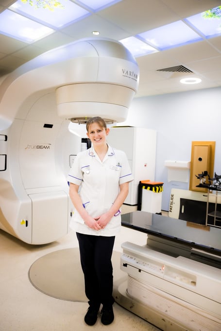 Senior radiographer Nikki Snell at the Sunrise Centre at RCHT Treliske where the new SGRT system will be installed