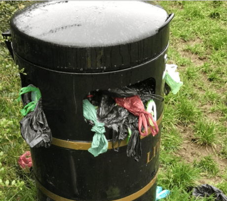 A bin in Carclaze
