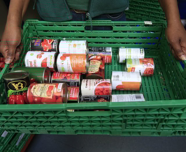Record number of food parcels handed out in Cornwall last year