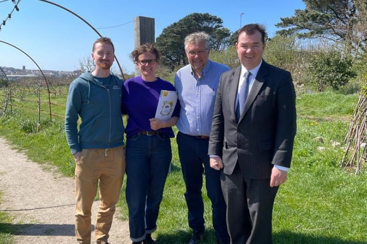 Guy Opperman toured Newquay Community Orchard