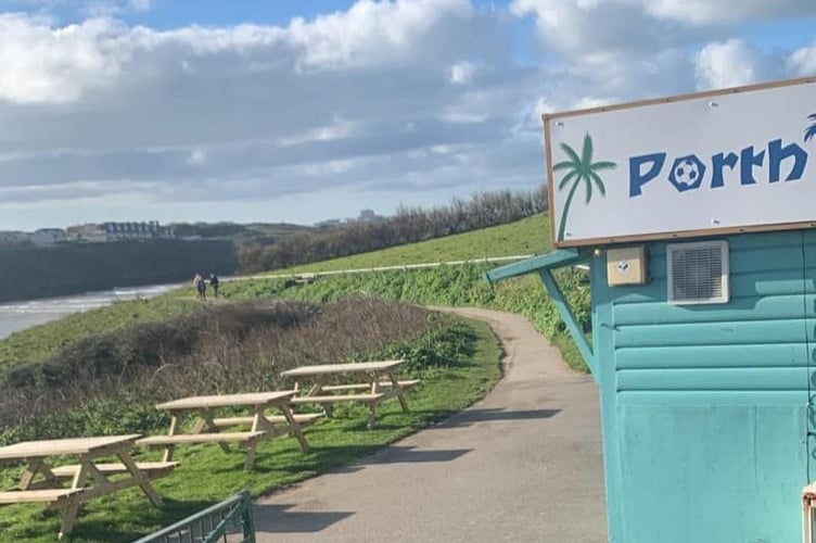 Alcohol will only be served in an area adjacent to the football golf business’ cafe