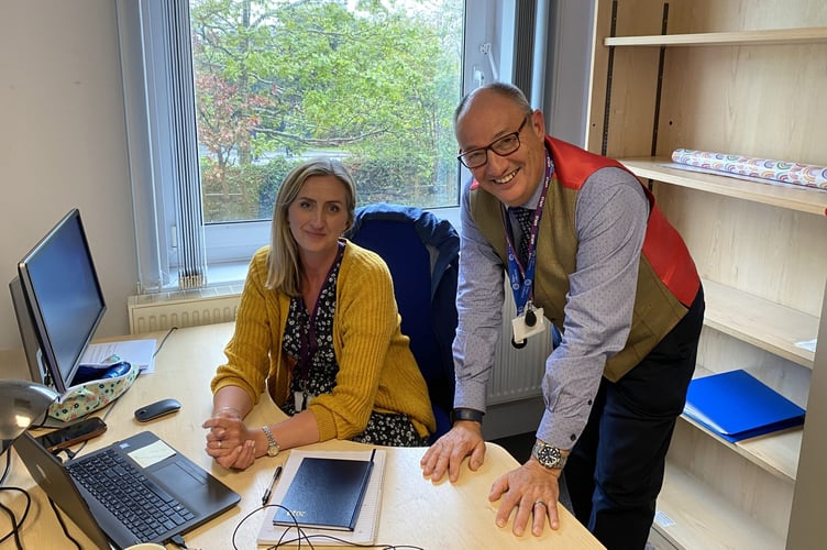 New safeguarding officer Jo Pomery and Andy Earl