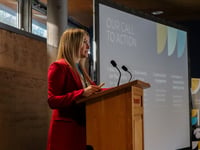 The head of Spaceport Cornwall has announced her departure
