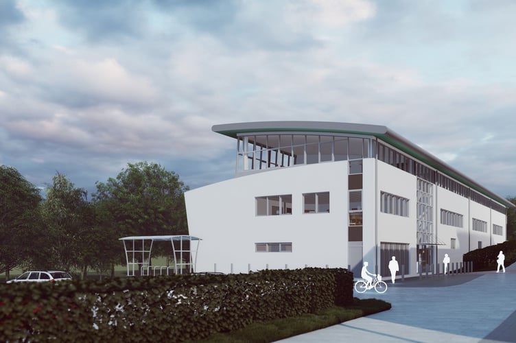 An artist’s impression of Truro and Penwith College’s new STEM & Health Skills Centre in Bodmin