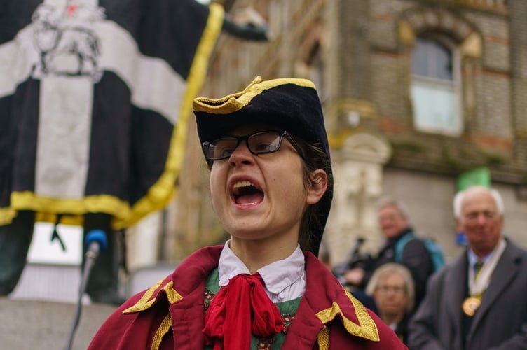 New teenage town crier Max Morrison