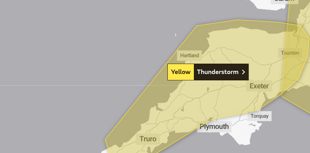 Met Office issue yellow weather warning for thunderstorms and flooding