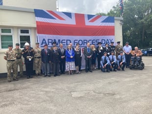 Armed Forces Day Community Flag Relay reaches Truro on Reserves Day

