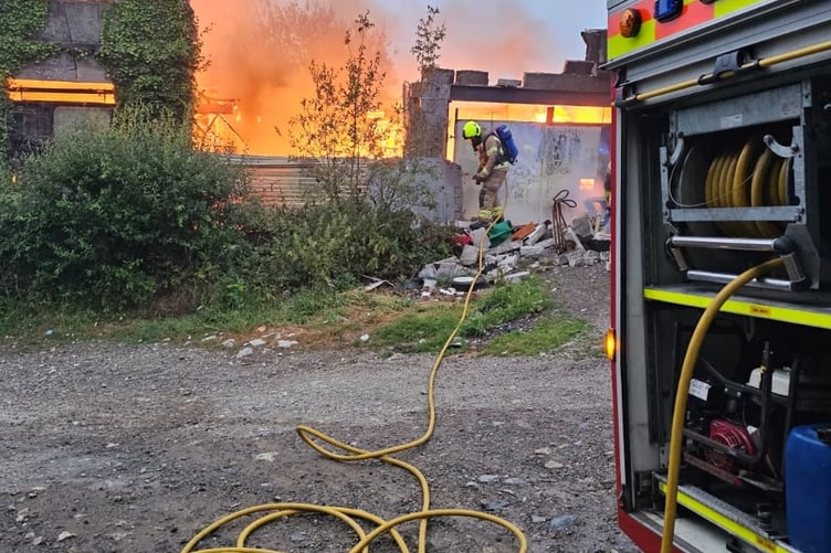 Scenes from the early morning fire