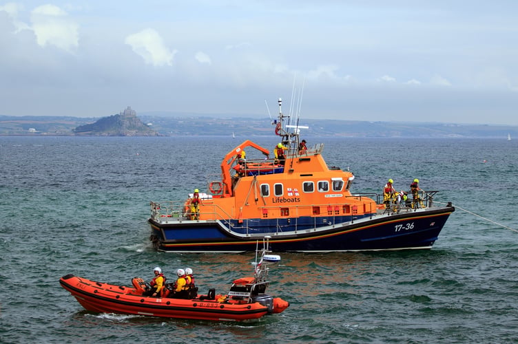 Action from the Penzance Water Safety Day 