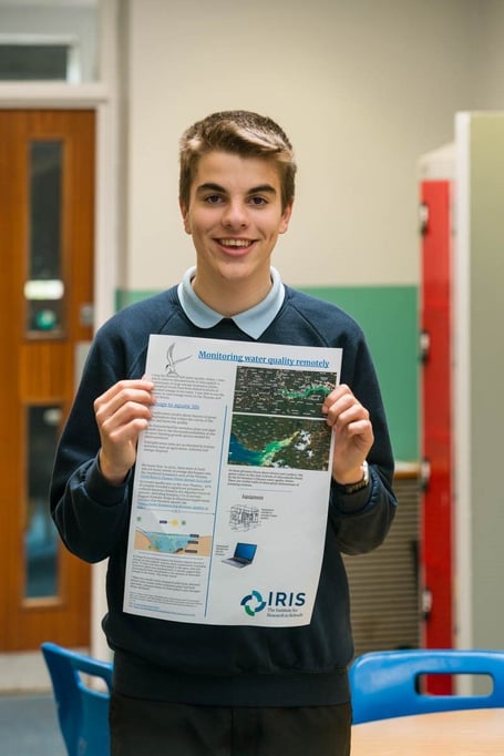 Cornwall’s Arthur Foster, 13, who has developed a satelitte sewage watch