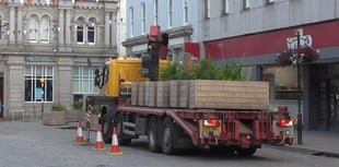 Controversial wooden planters removed from Truro city centre